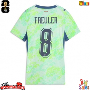 Switzerland Remo Freuler #8 Replica Away Stadium Shirt for Women World Cup 2026 Short Sleeve